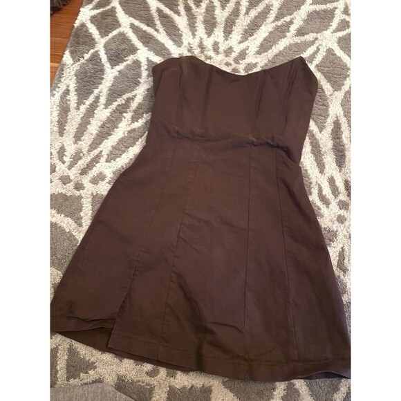 White Fox Change the Tune Brown Corset Mini Dress - Picture 3 of 5